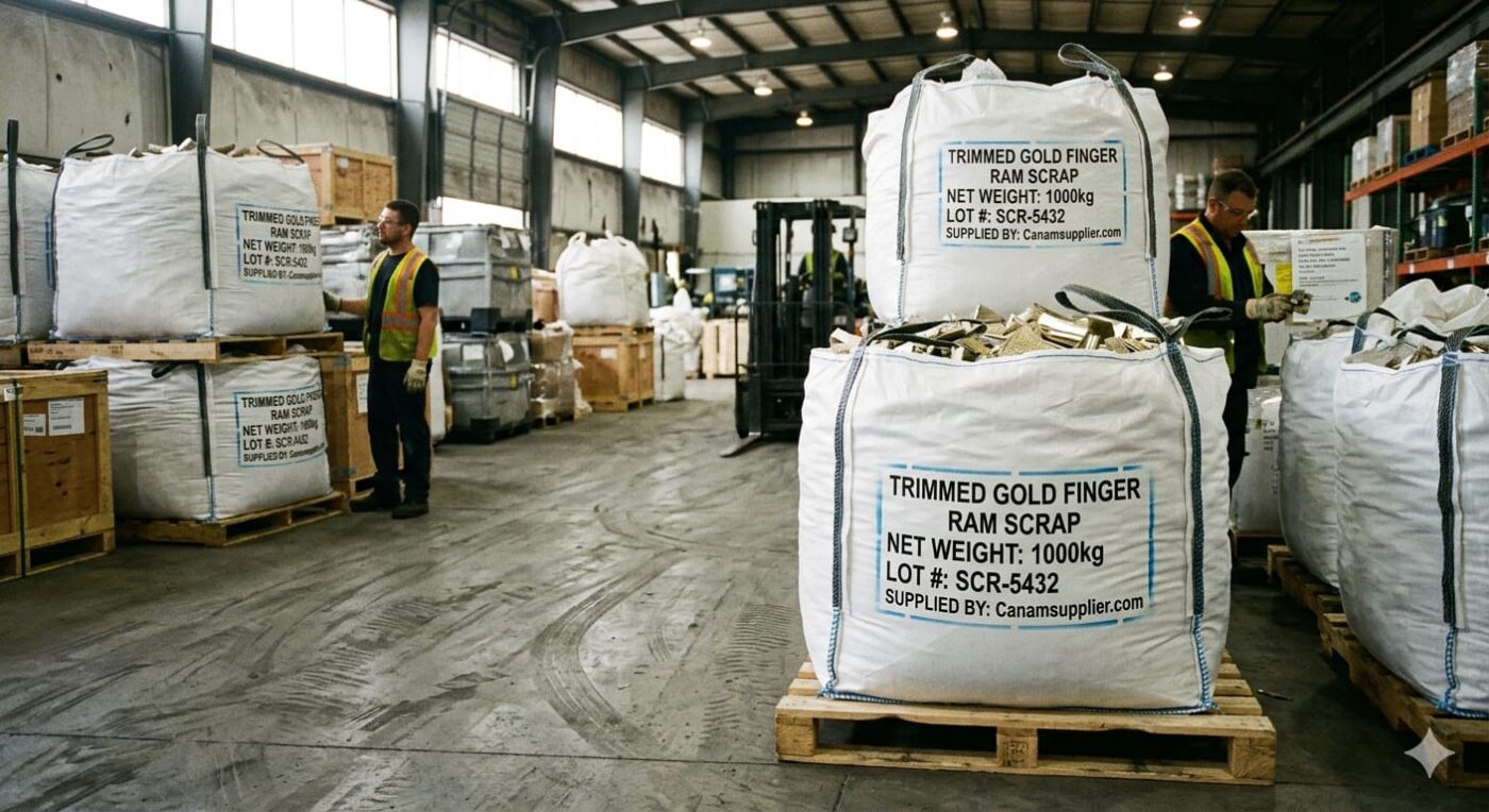 E-Waste Trimmed Gold Finger RAM Scrap