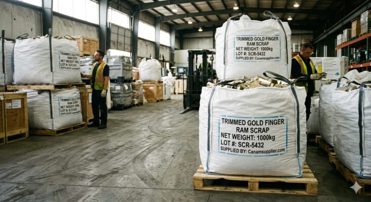 E-Waste Trimmed Gold Finger RAM Scrap