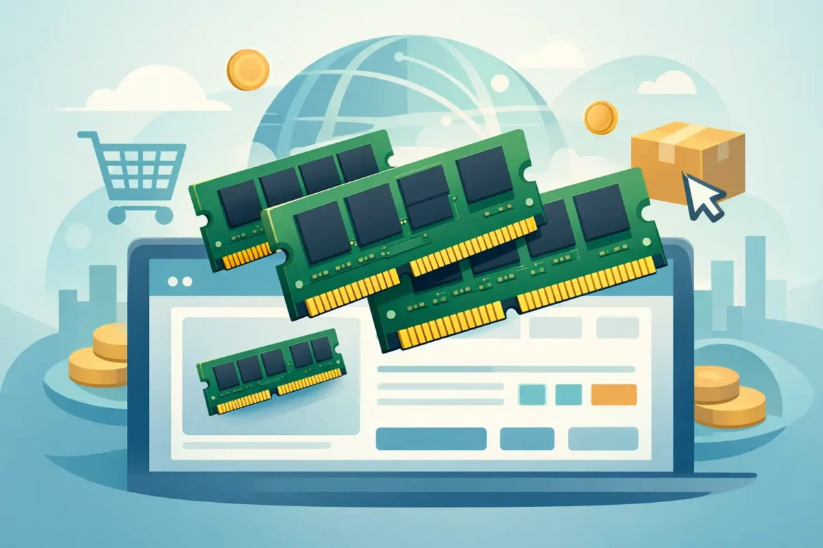 Trimmed Gold Finger RAM for Sale Online