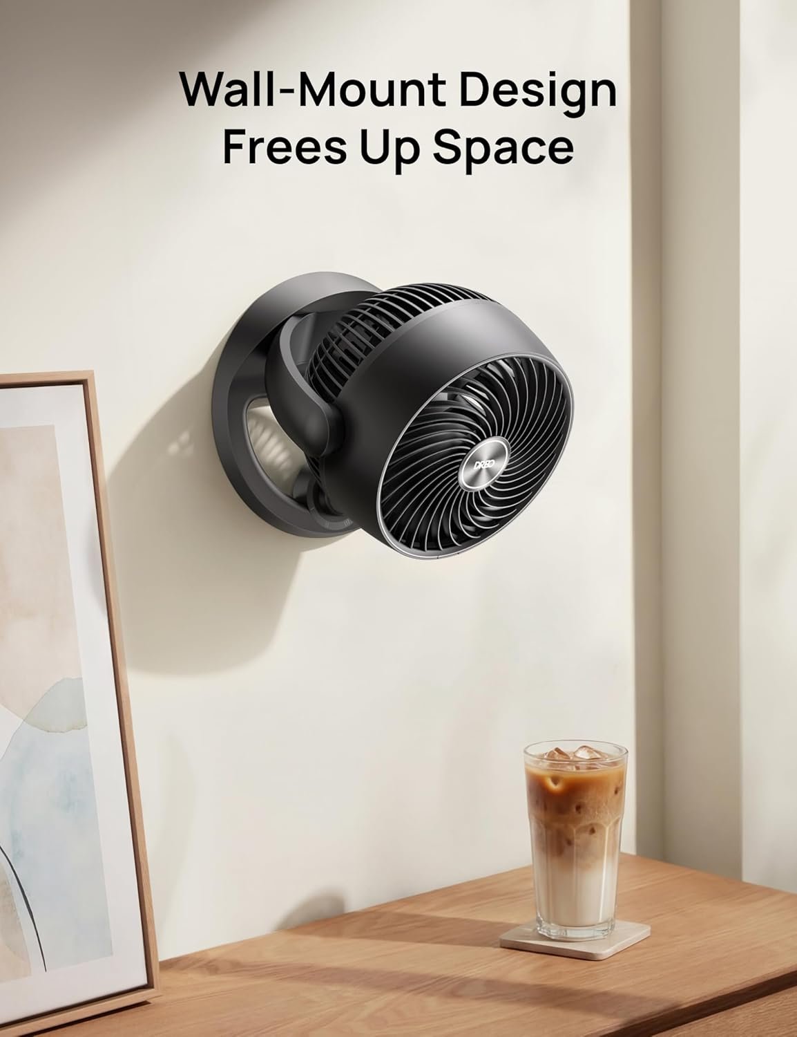 DREO Fan for Bedroom, 12 Inches, 70ft Powerful Airflow, 25db Quiet Table Air Circulator Fans for Whole Room, 120° Adjustable Tilt, 3 Speeds, Desktop Fan for Home, Office, Kitchen - Image 7